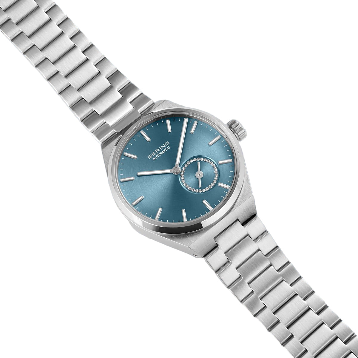 Bering Blue Dial Automatic Analog Watch For Women 19435-Charity