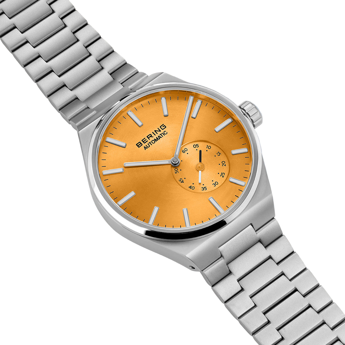 Bering Orange Dial Automatic Analog Watch For Men 19441-701