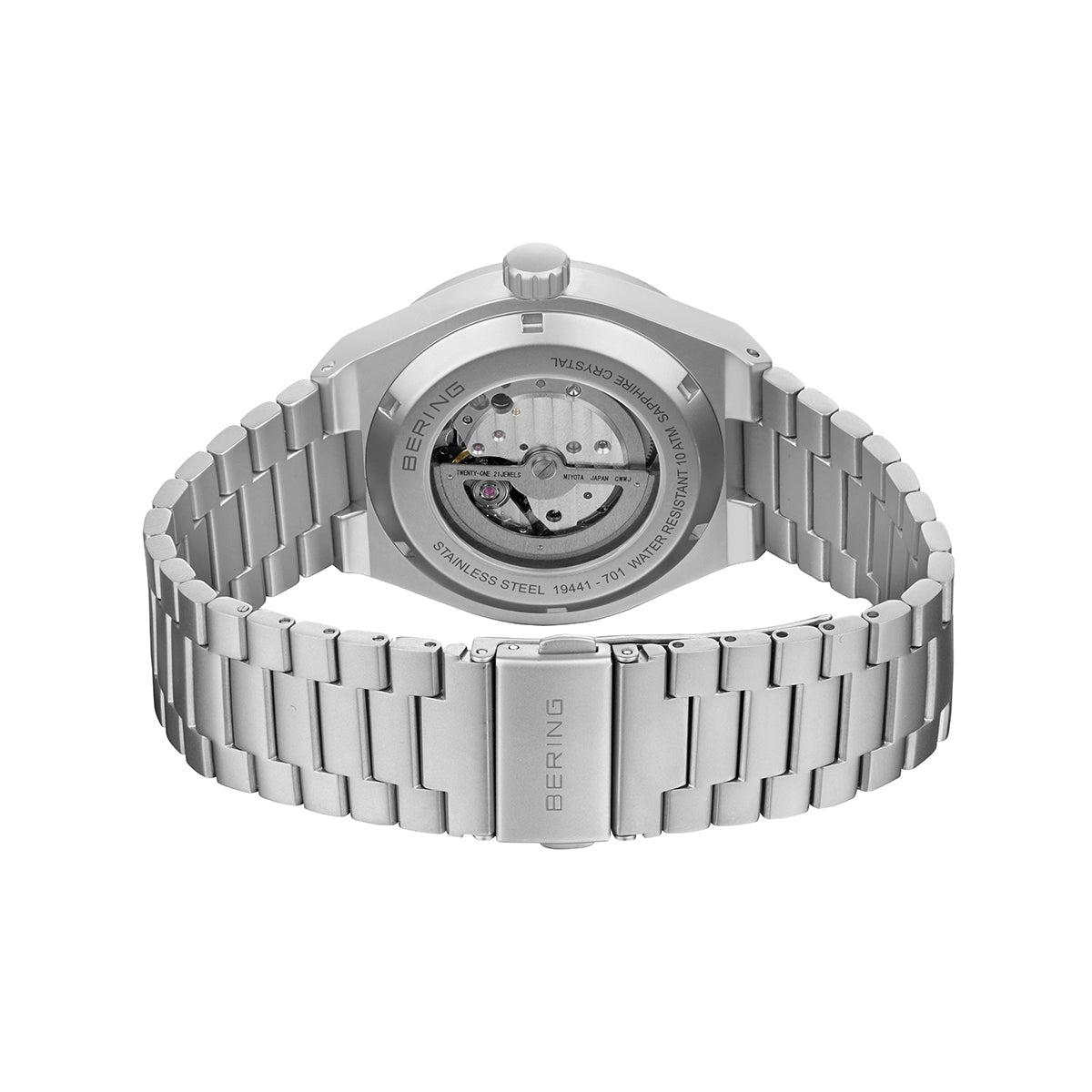 Bering Orange Dial Automatic Analog Watch For Men 19441-701