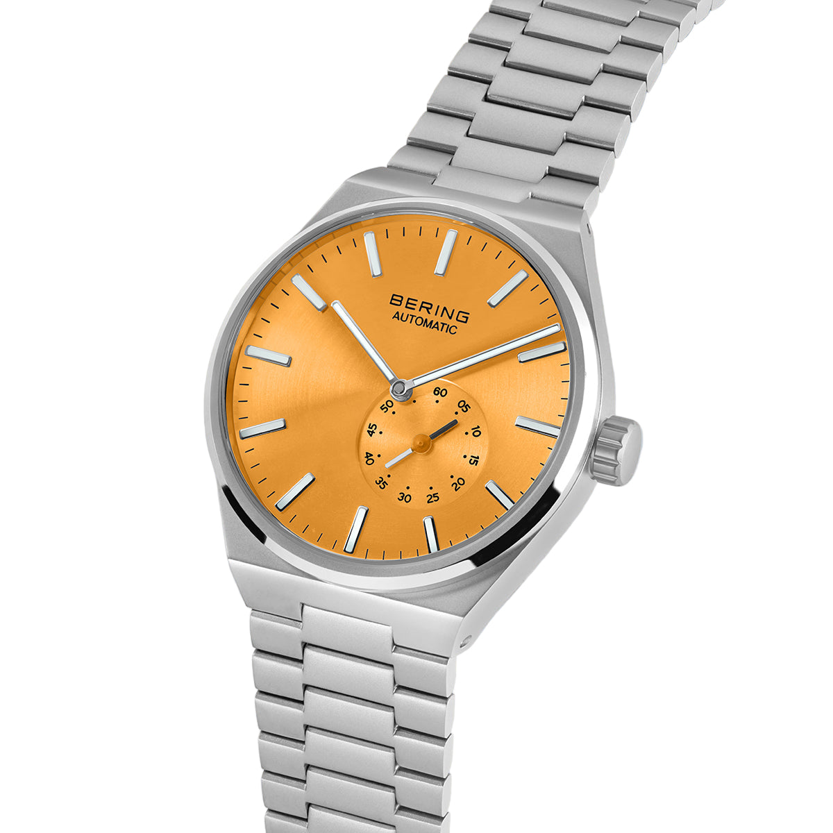 Bering Orange Dial Automatic Analog Watch For Men 19441-701