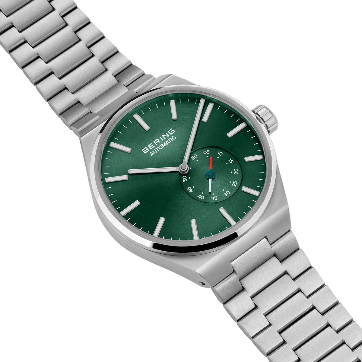 Bering Green Dial Automatic Analog Stainless Steel Men Watch 19441-708