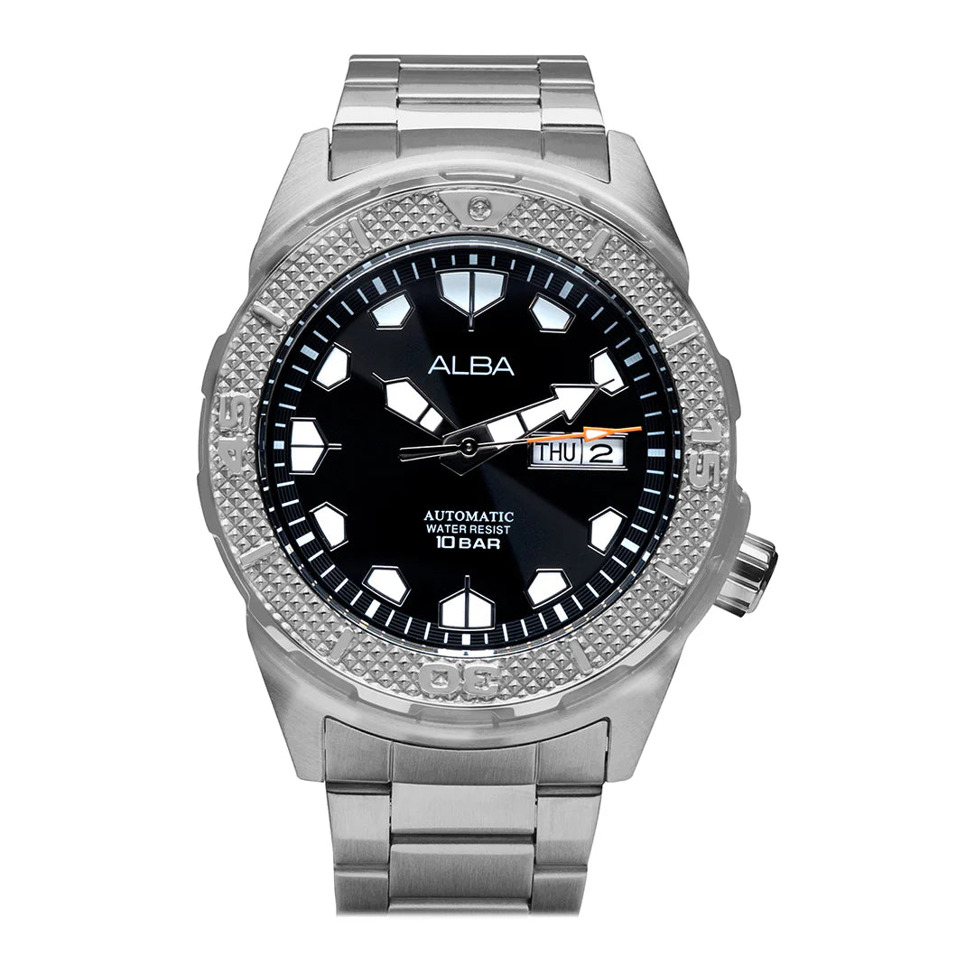 ALBA Mechanical Black Dial Automatic Men's Watch - AL4561X1