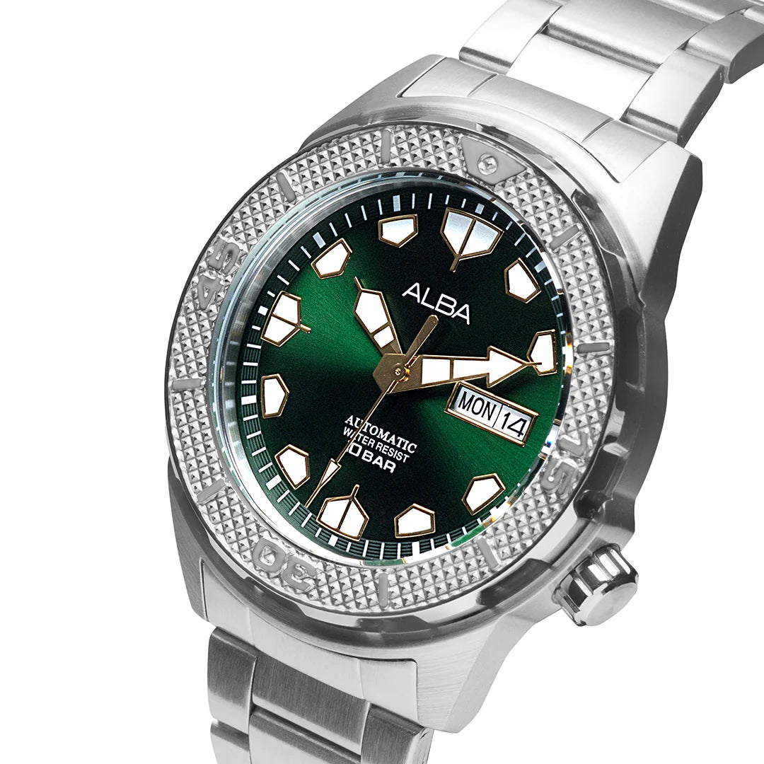 ALBA Mechanical Green Dial Automatic Men's Watch - AL4557X1
