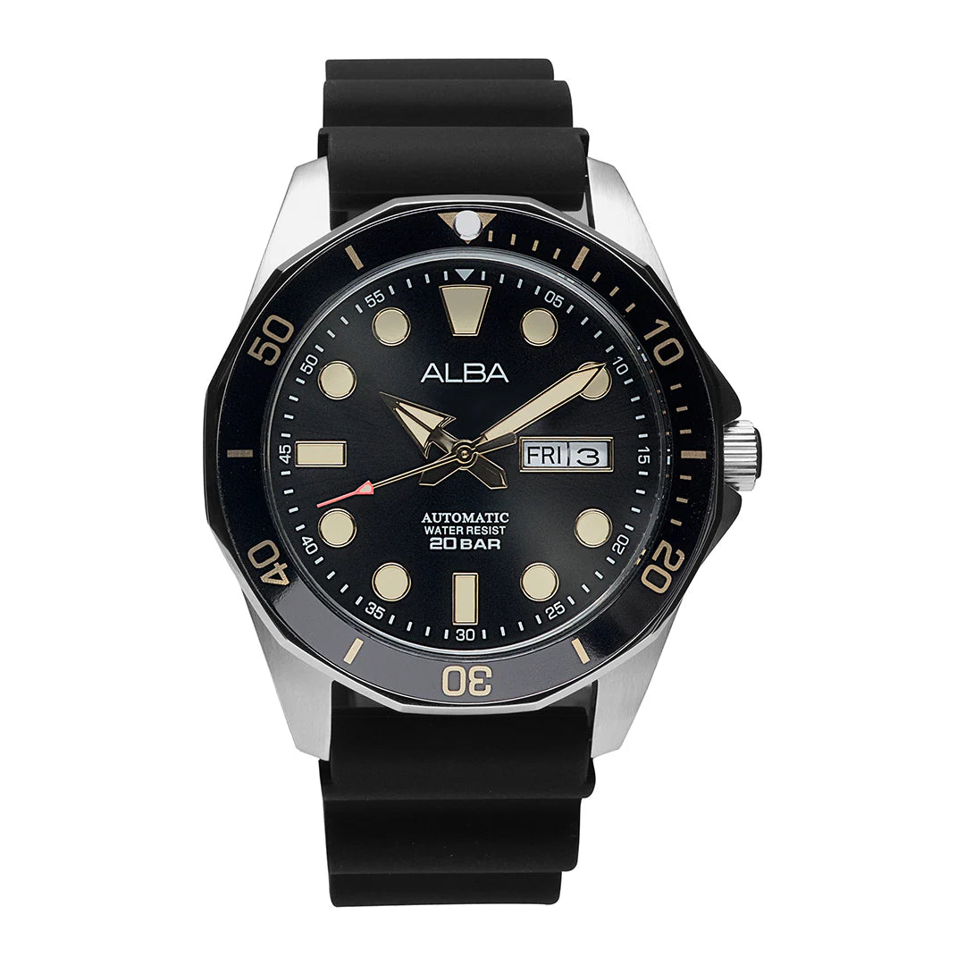 ALBA Mechanical Black Dial Automatic Men's Watch - AL4553X1