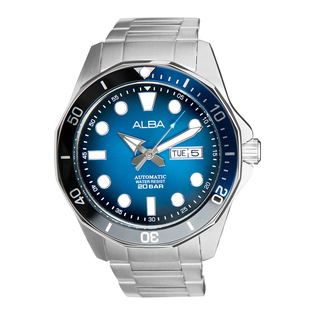 ALBA Blue-Black Gradation Dial Automatic Men's Watch - AL4543X1