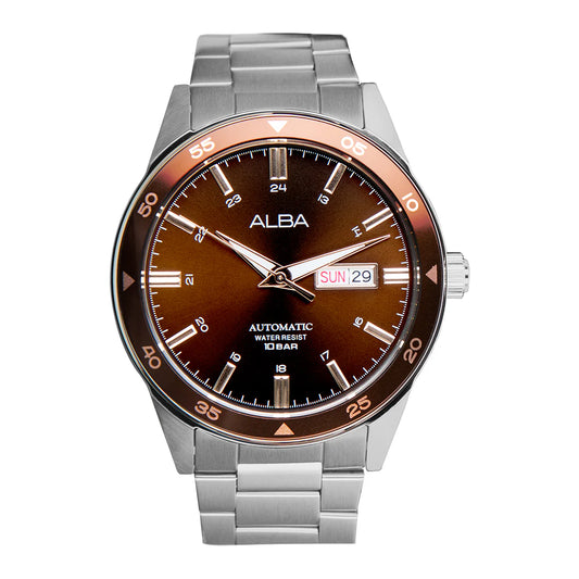 ALBA Mechanical Brown Dial Automatic Men's Watch - AL4591X1