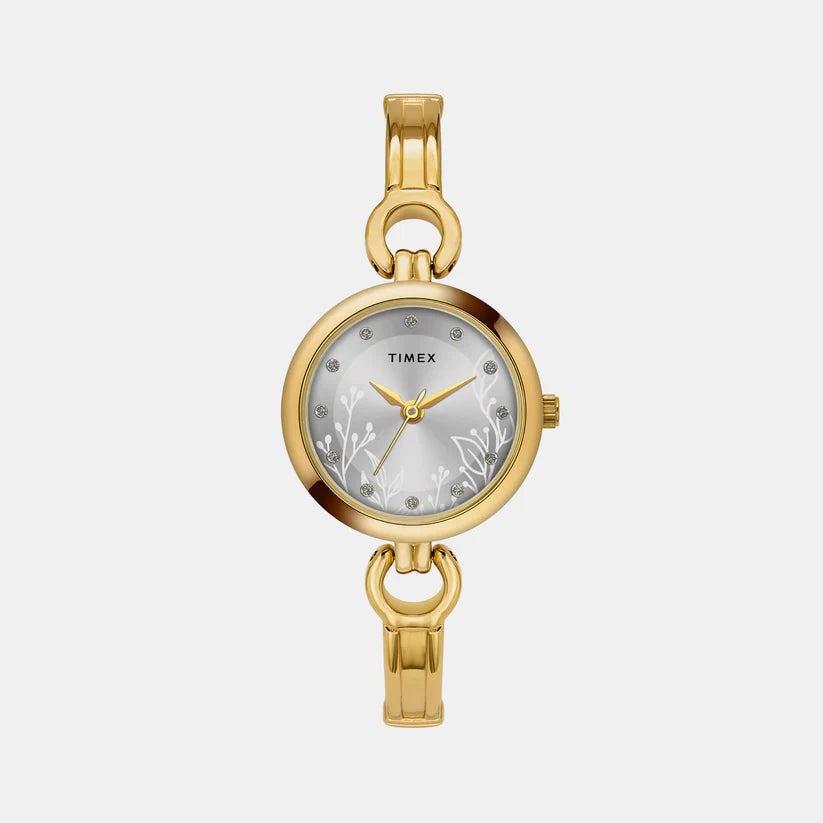 Timex Women's White Analog Stainless Steel Watch TWEL11435