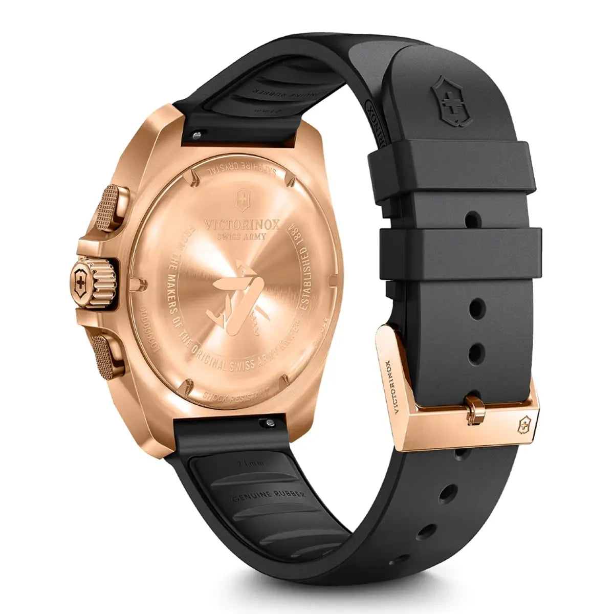 Victorinox I.N.O.X. Black Dial Analog Chronograph Men's Watch 249177