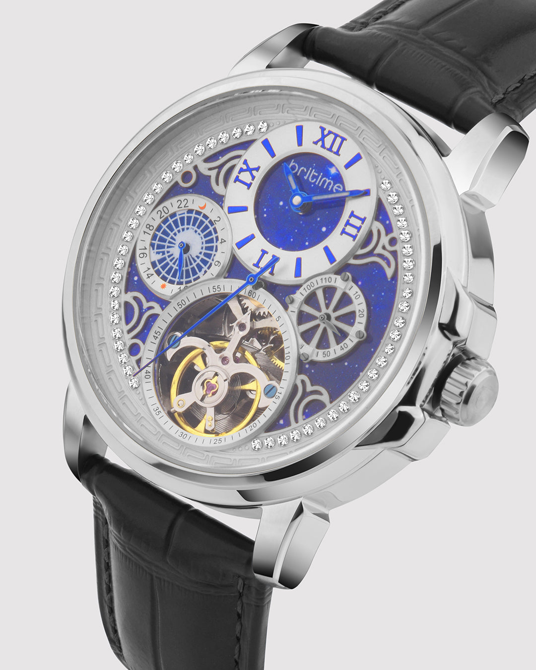 Britime Aquatica Blue Dial Multifunction Automatic Men's Watch - 274-L10506