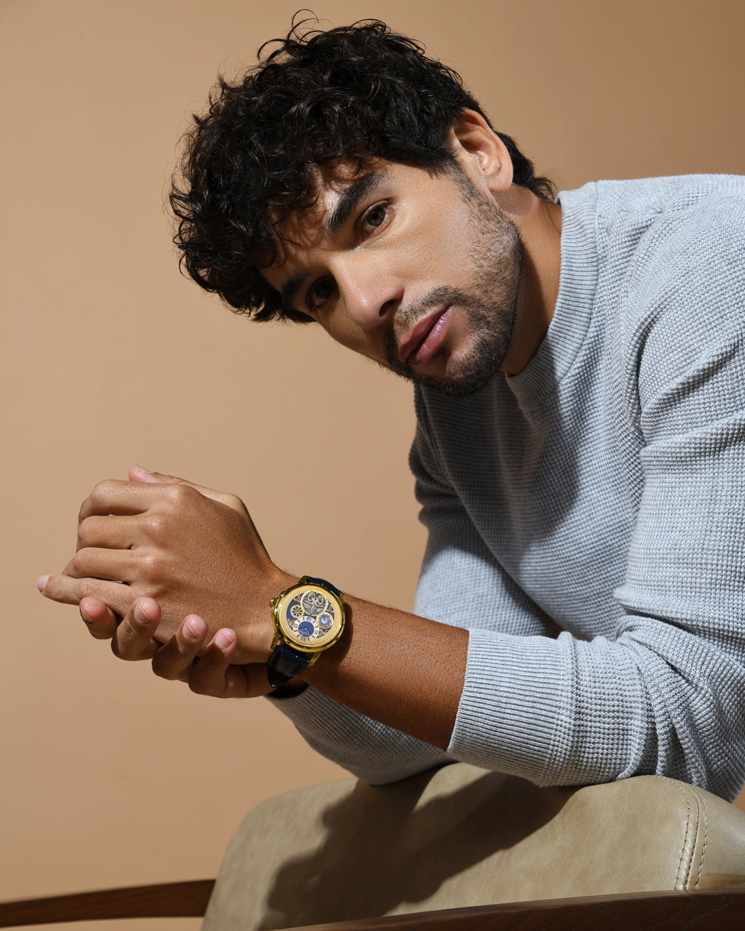 Britime Aquatica Gold Dial With Roman Numerals Men's Watch - 274-L20507