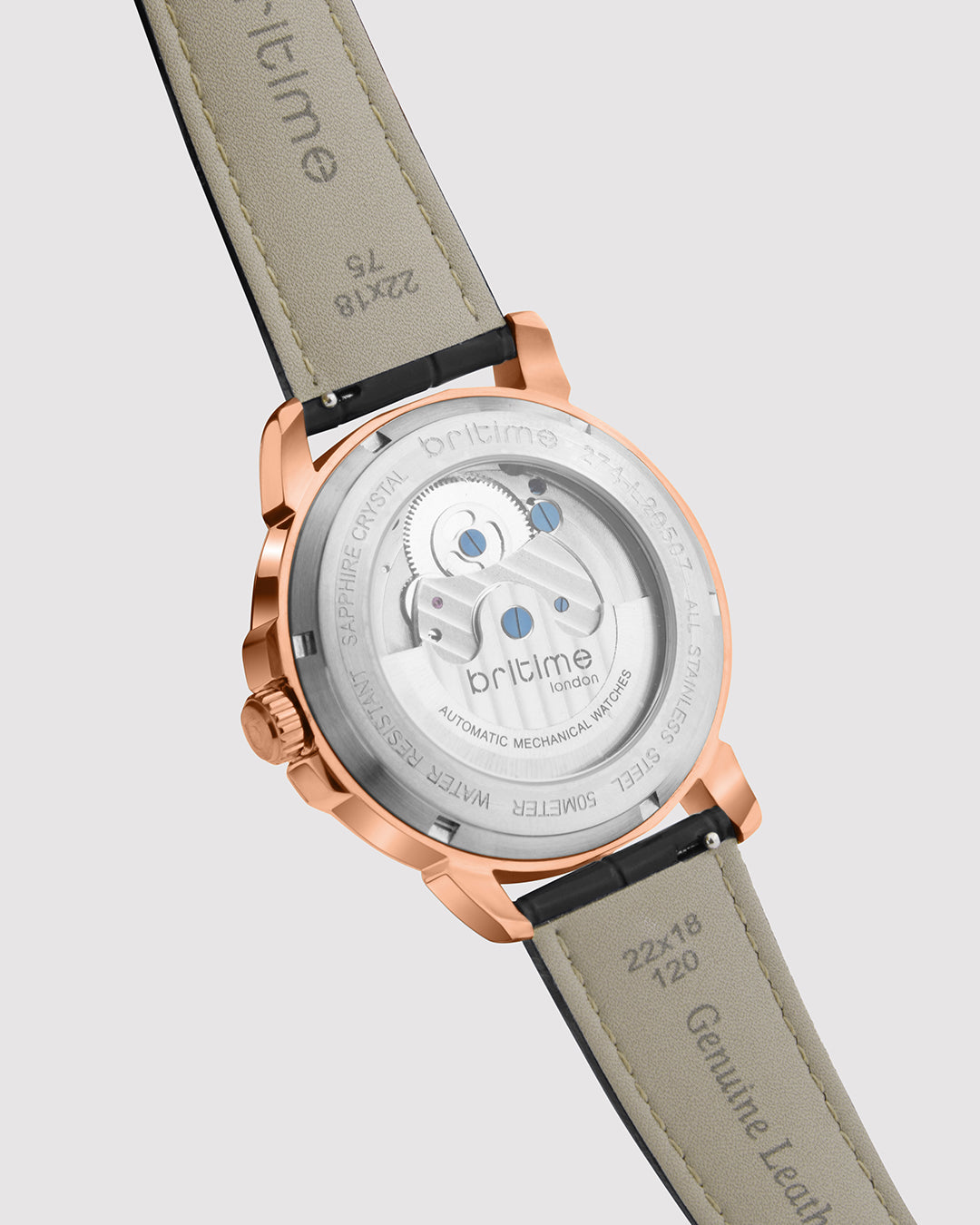 Britime Aquatica Rose Gold With Roman Numerals Men's Watch - 274-L30506