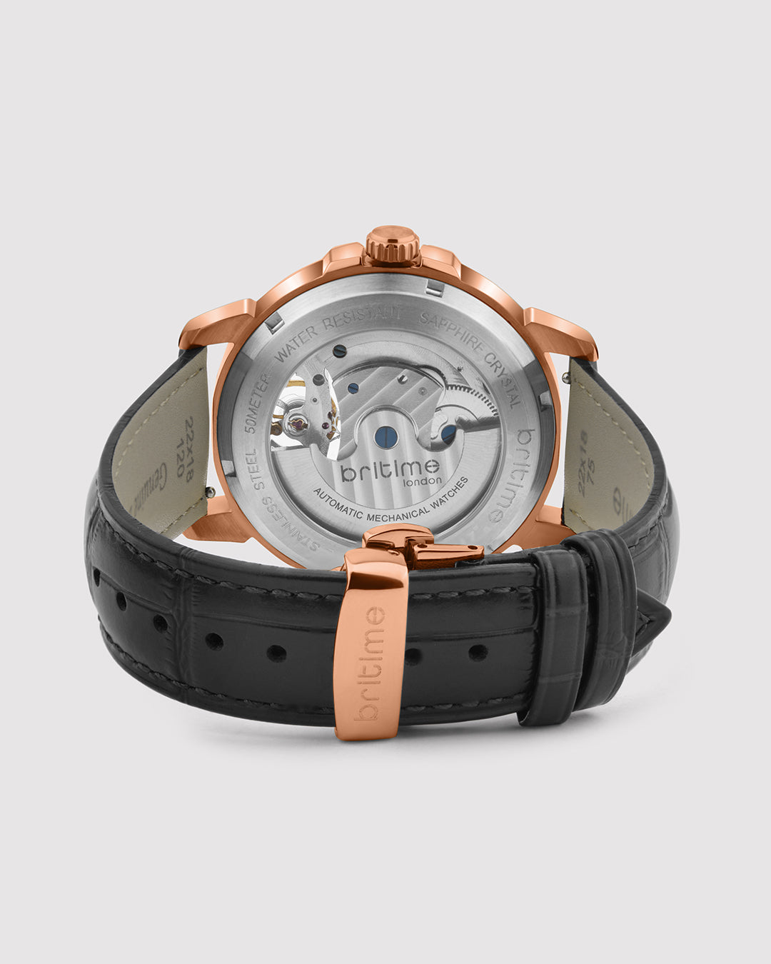 Britime Aquatica Rose Gold With Roman Numerals Men's Watch - 274-L30506