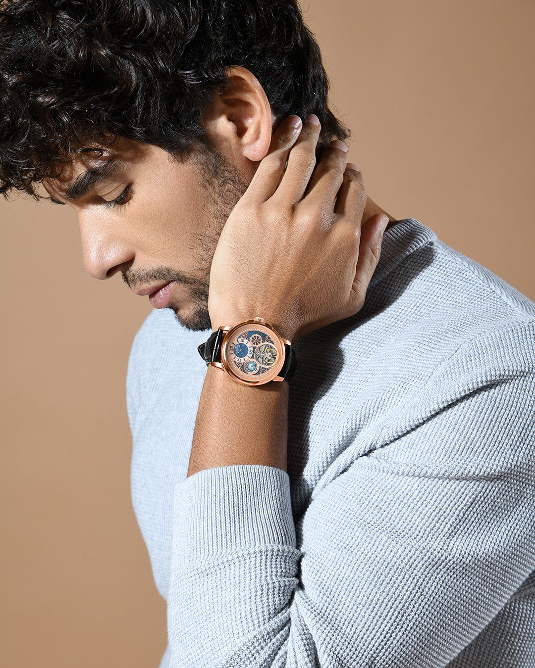 Britime Aquatica Rose Gold With Roman Numerals Men's Watch - 274-L30506