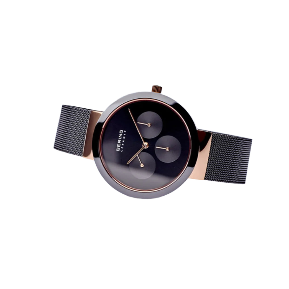 Bering Ceramic Black Dial Analog Multi-Function Women's Watch 35036-166