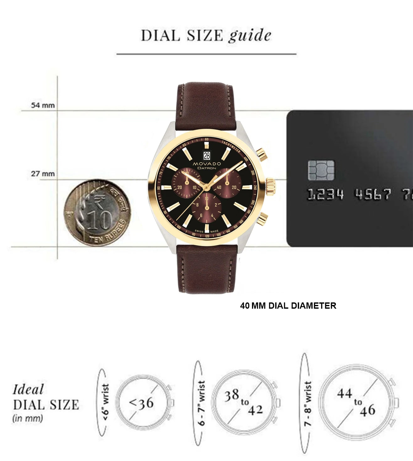 3650182 | MOVADO Heritage Chronograph Watch for Men