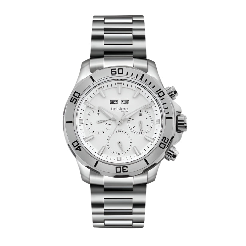 Britime Equinox Men Automatic Silver Dial Multi-Function Stainless steel Watch 562-M10301