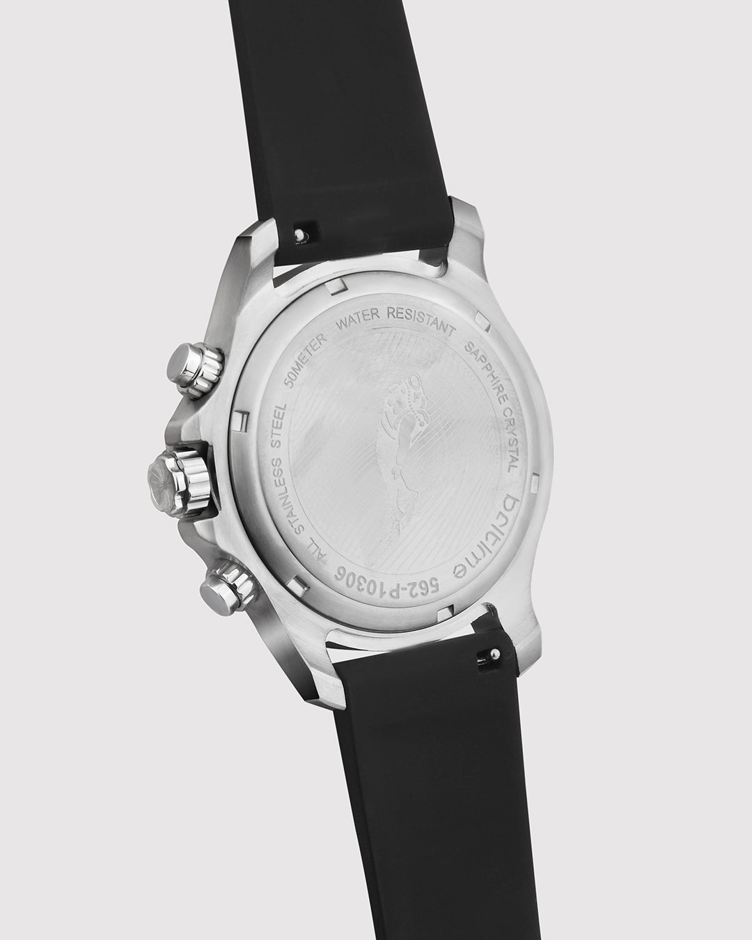 Britime Equinox Men Automatic Silver Dial Multi-Function Leather Watch 562-P10306