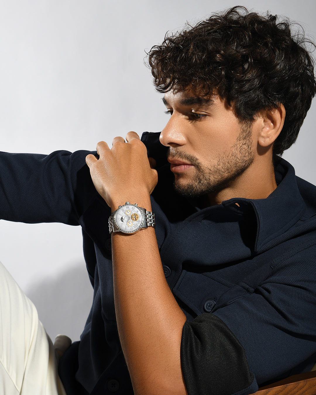 Britime Orbit Silver Dial With Roman Numerals Men's Watch - 574-M10301