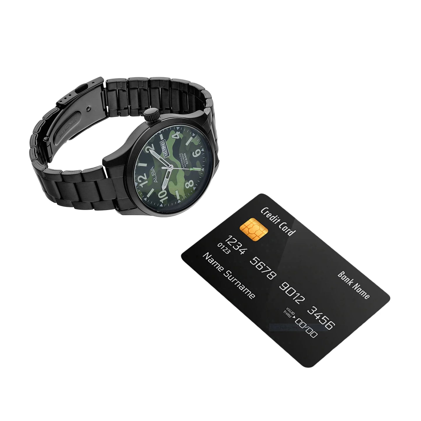 ALBA Khaki Green Dial Automatic Men's Watch - AL4313X1