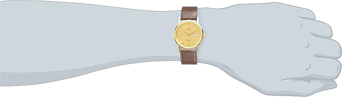 Timex Men Champagne Round Dial Analog Watch - A501