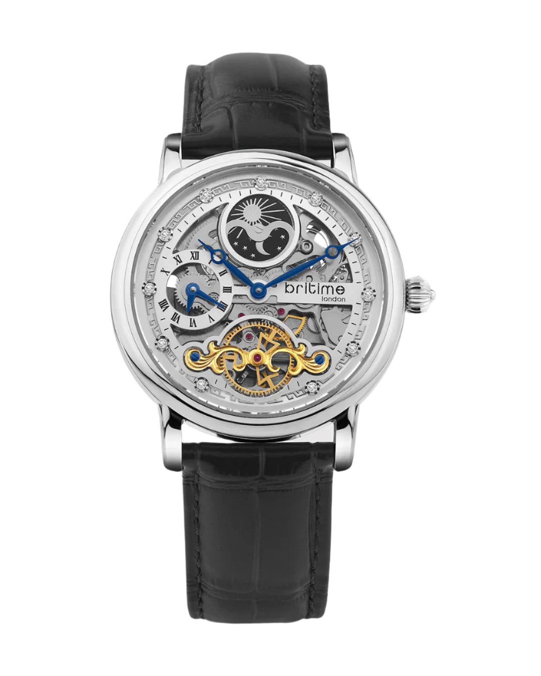 Britime Crist Automatic Silver Dial Multifunction Men Watch 641-L10306