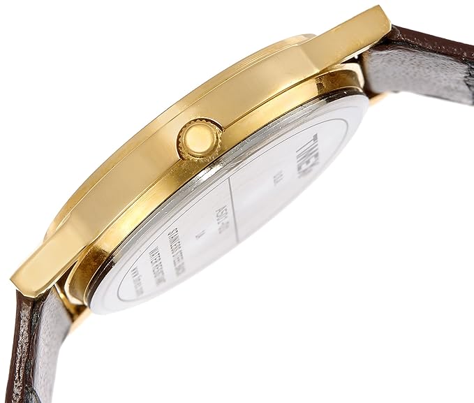 Timex Men Champagne Round Dial Analog Watch - A501