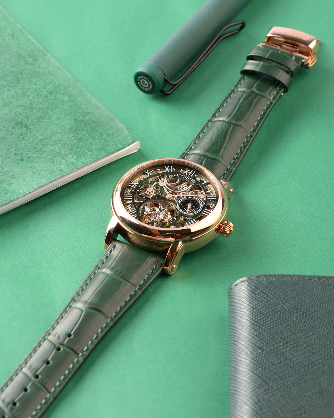 Britime Stellar Open Heart Dial With Roman Numerals Men's Watch - 786-L31412