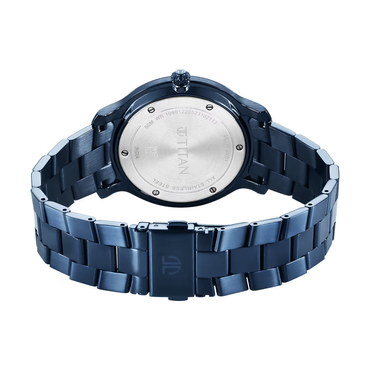 Titan Classic Distincta Blue Dial Analog with Date watch for Men 90170QM01