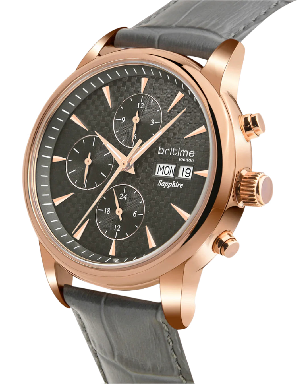 Britime Magna Automatic Gray Dial Multifunction Men Watch 928-L31509
