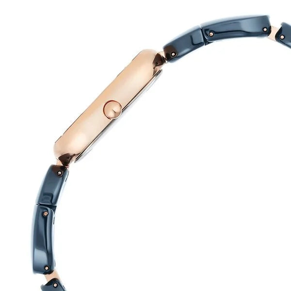 Raga Ceramics Quartz Analog Blue Dial Blue Ceramic Strap Watch For Women 95147KD01