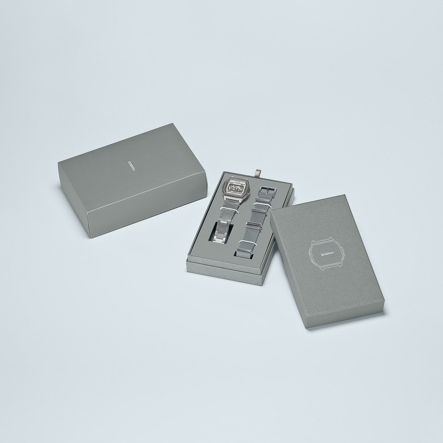 Casio Vintage A1000DN-7DR St Steel Digital Watch (Men) - D364