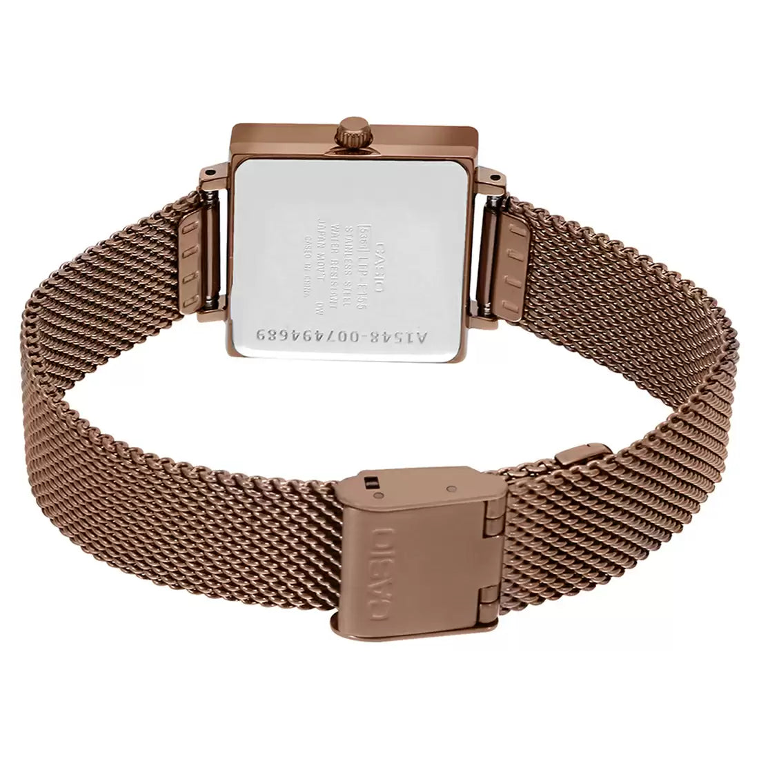 Casio ENTICER LADIES LTP-E155MR-9BDF - A1548 Rose Gold Analog - Women's Watch