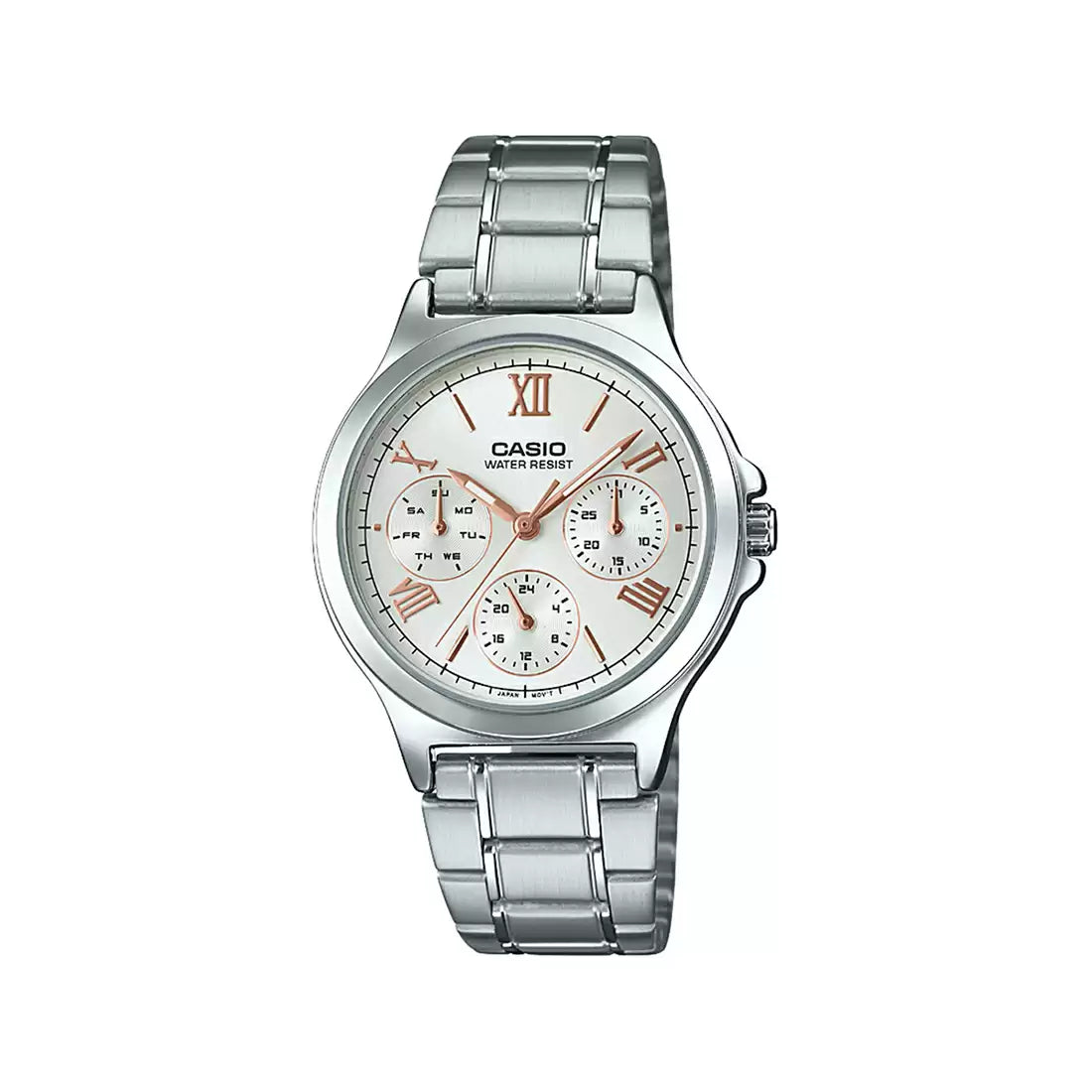 Casio A1697 ENTICER LADIES LTP-V300D-7A2UDF Silver Watch