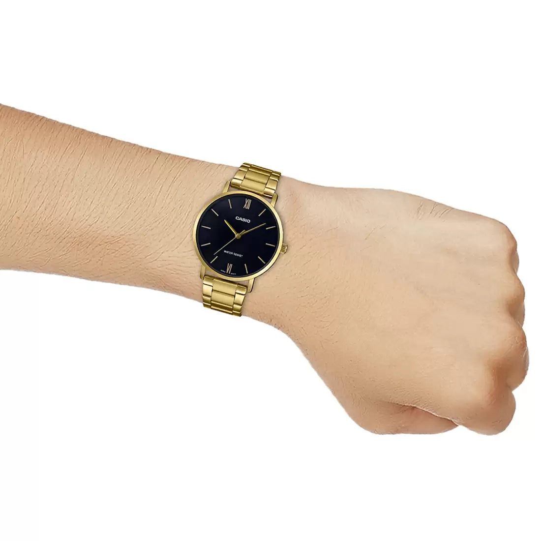 Casio ENTICER MEN MTP-VT01G-1BUDF - A1777 Gold Analog - Men's Watch