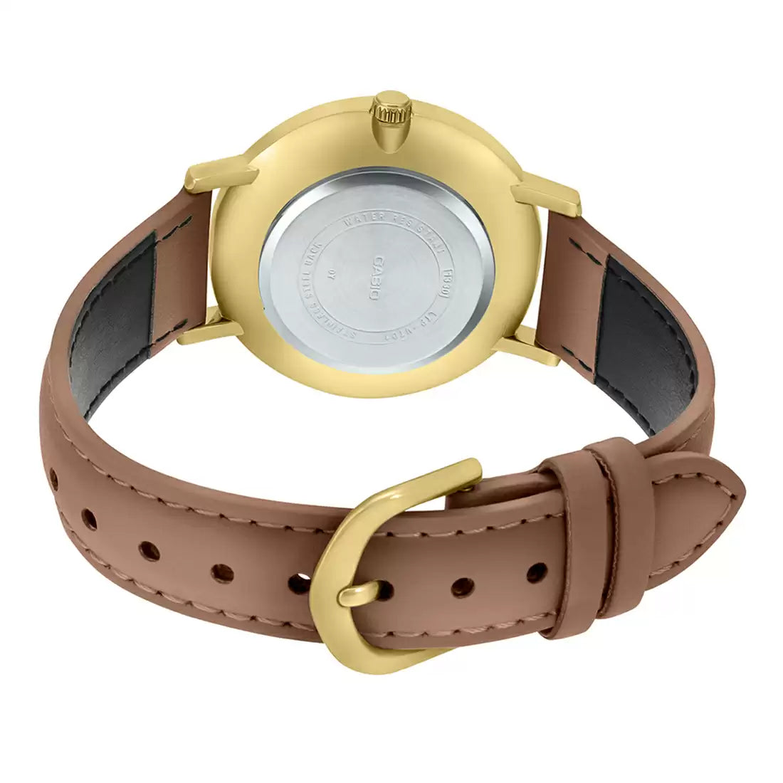 Casio ENTICER MEN MTP-VT01GL-5BUDF - A1783 Brown Leather - Men's Watch