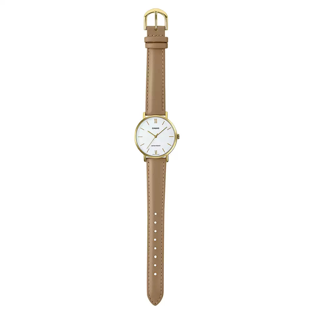 Casio A1786 ENTICER LADIES LTP-VT01GL-7BUDF Beige Analog Women's Watch