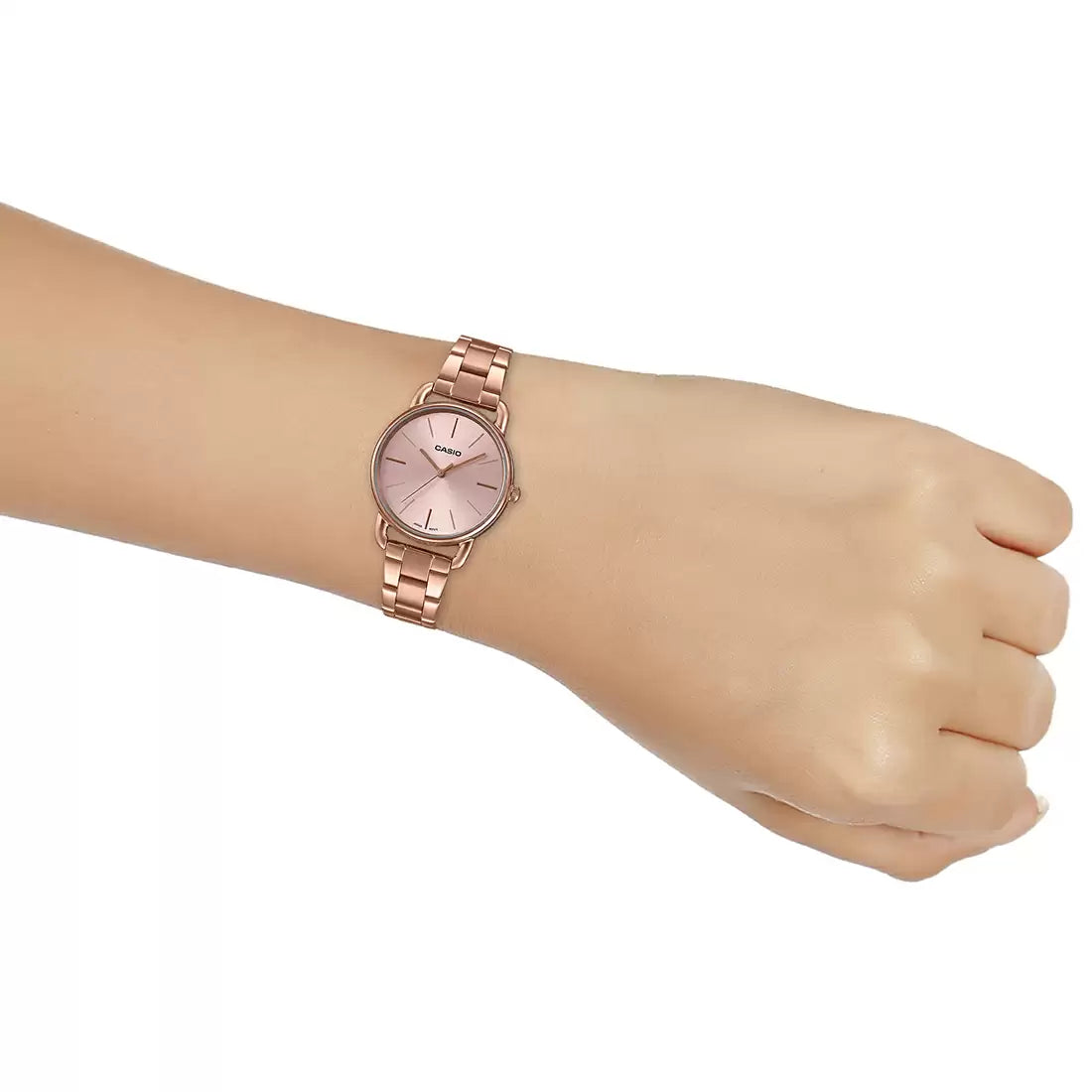 Casio A1795 ENTICER LADIES LTP-E412PG-4ADF Rose Gold Analog Watch