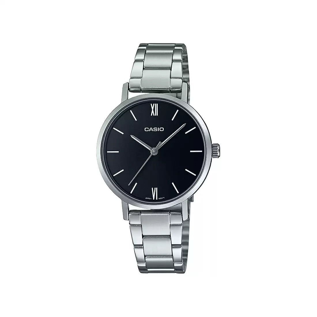 Casio ENTICER LADIES LTP-VT02D-1AUDF - A1997 Silver Analog - Women's Watch