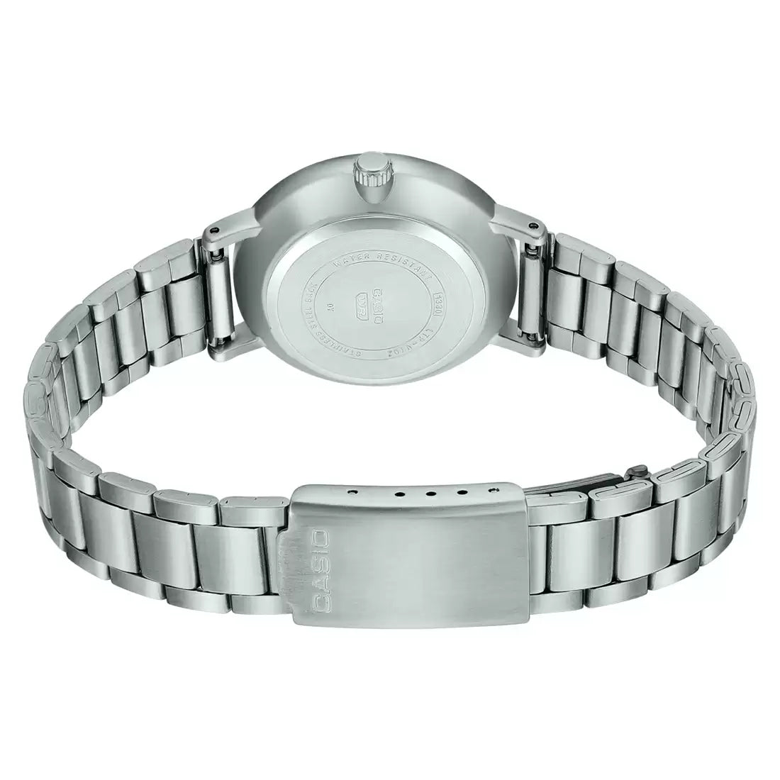 Casio ENTICER LADIES LTP-VT02D-1AUDF - A1997 Silver Analog - Women's Watch