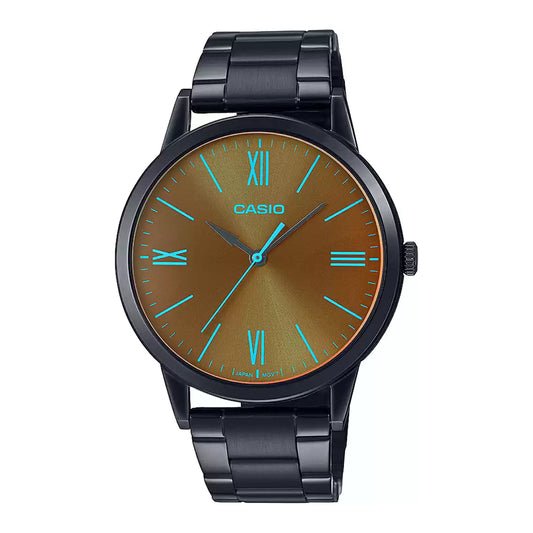 Casio ENTICER MEN MTP-E600B-1BDF - A2004 Black Analog - Men's Watch