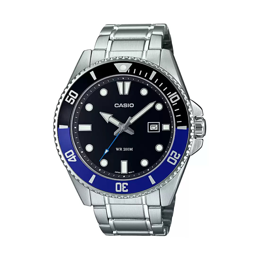 Casio A2190 ENTICER MEN MDV-107D-1A2VDF Coloured Ribbon Watch