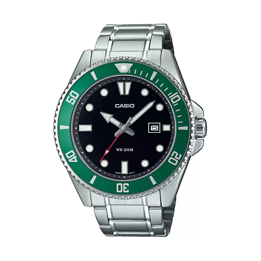 Casio ENTICER MEN MDV-107D-3AVDF - A2192 Green Ribbon Men's Watch