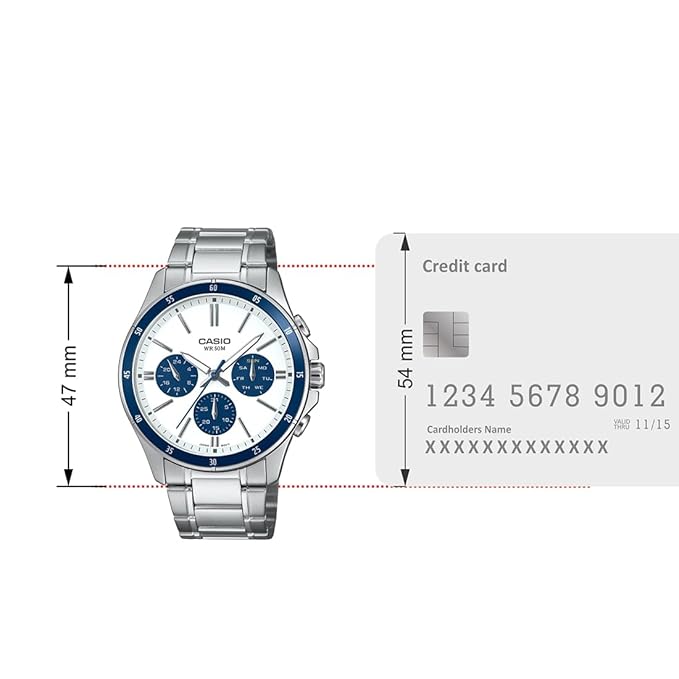 Casio ENTICER MEN Panda Dial MTP-1374D-7A2VDF Analog Men's Watch - A2348