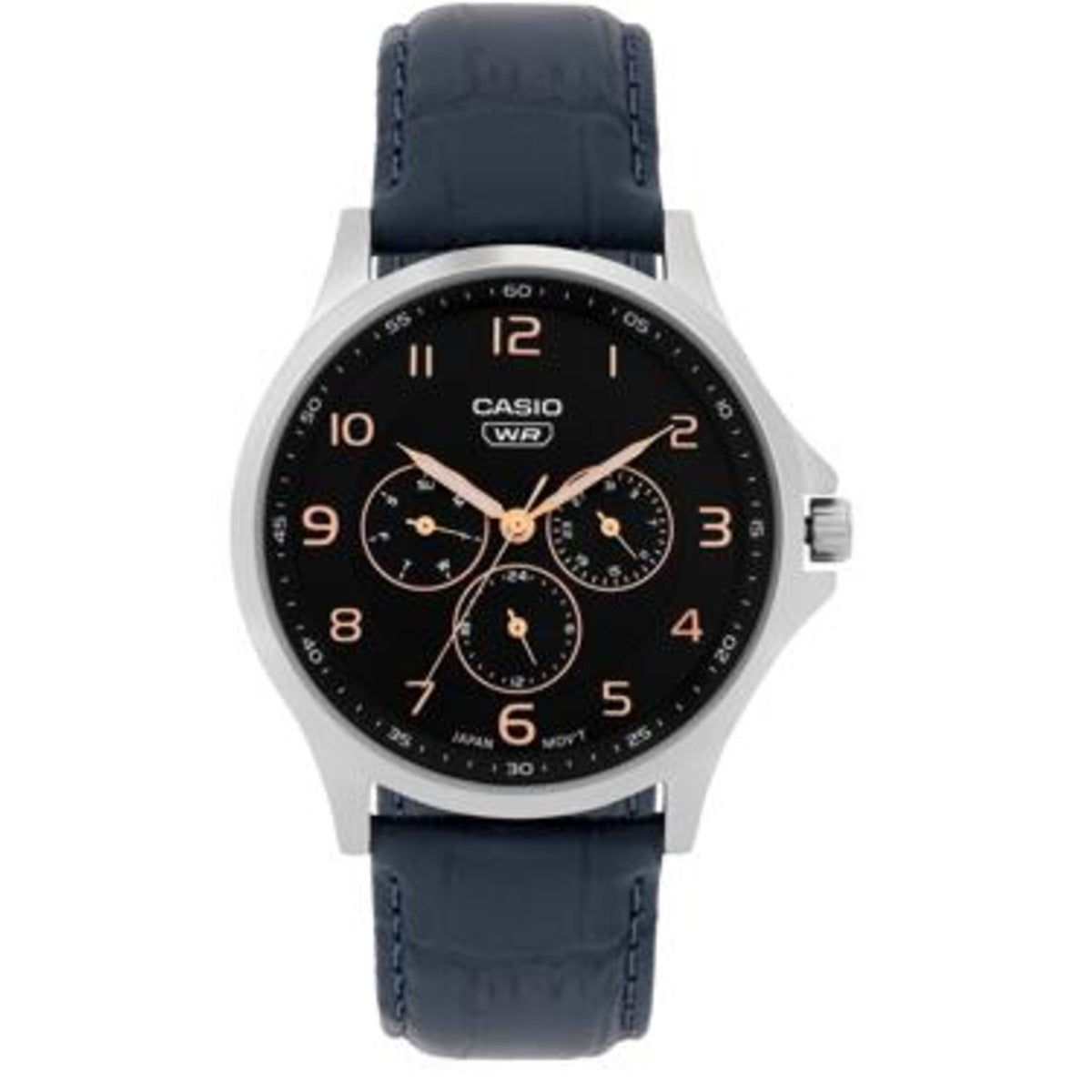 CASIO MTP-SN2KL-2A Black Dial With Leather Strap Analog Men Watch A2455