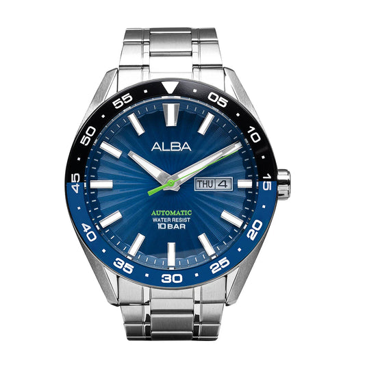 ALBA Blue Patterned Dial Automatic Men's Watch - A3B003X1