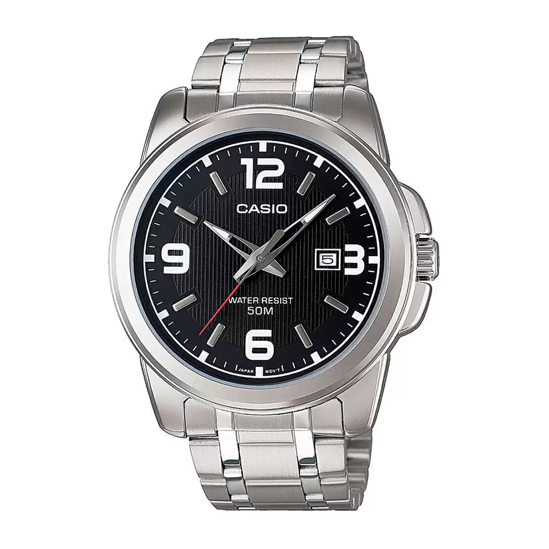 ENTICER MEN  MTP-1314D-1AVDF Silver Analog Watch A550