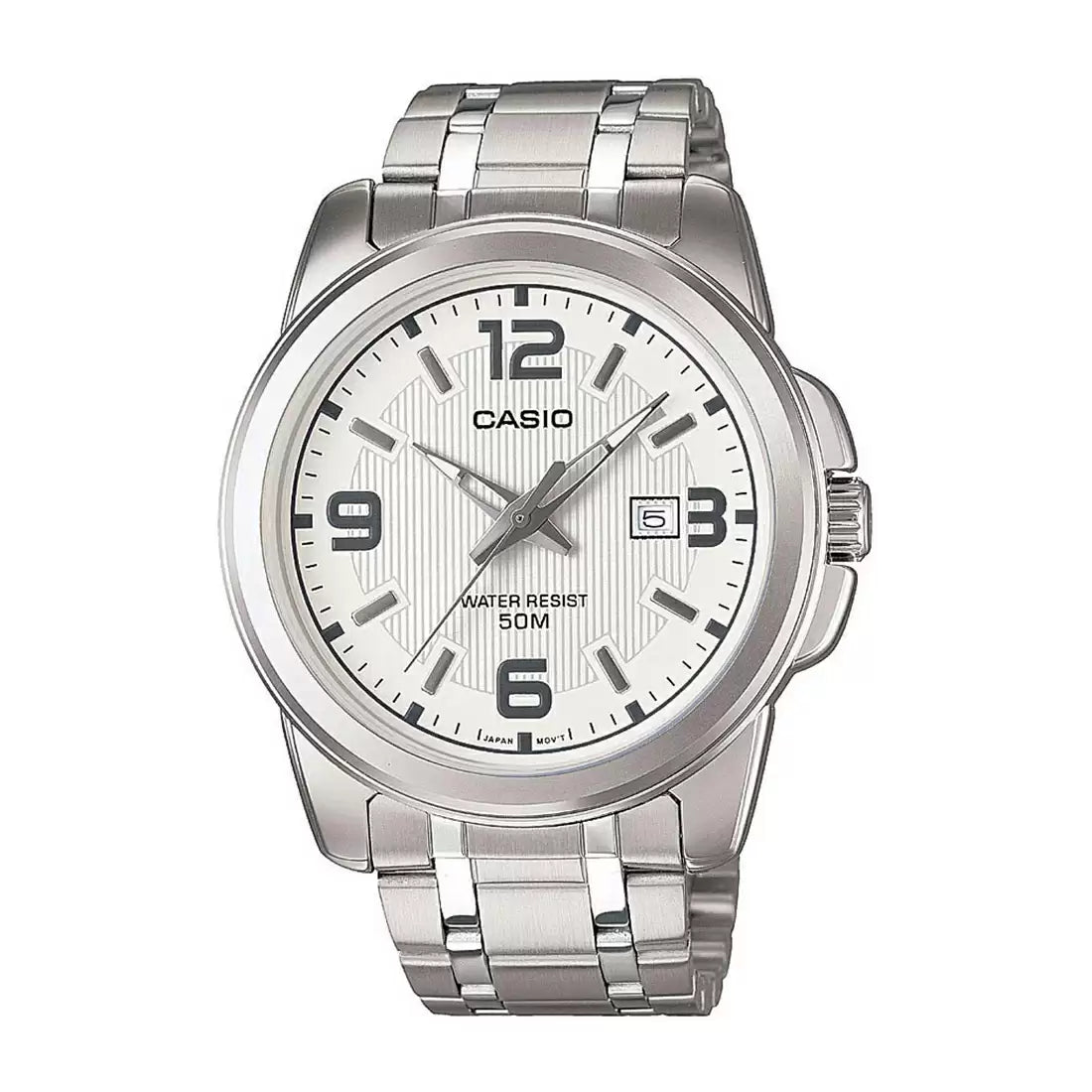 ENTICER MEN  MTP-1314D-7AVDF Silver Analog Watch A552