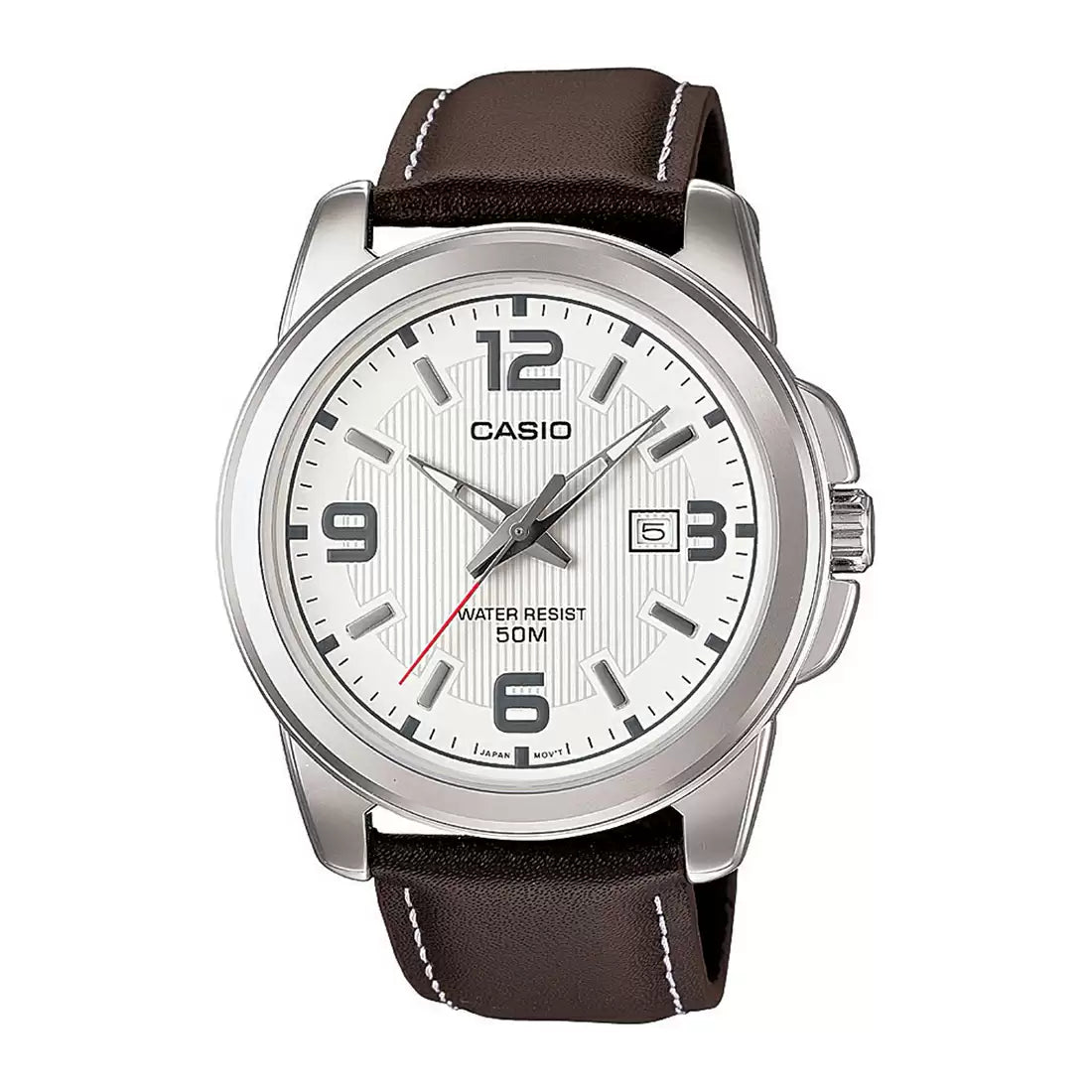Casio A553 ENTICER MEN MTP-1314L-7AVDF Brown Leather Men's Watch