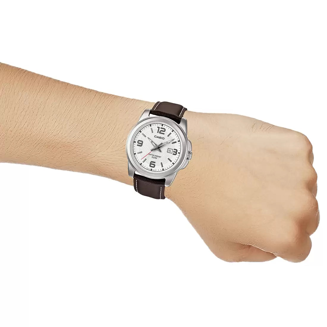 Casio A553 ENTICER MEN MTP-1314L-7AVDF Brown Leather Men's Watch