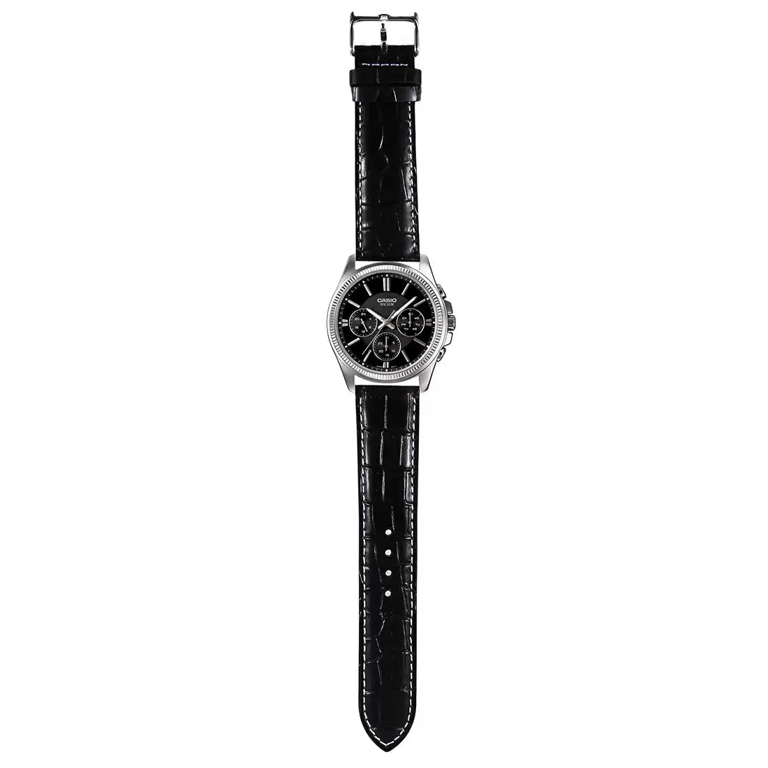 Casio ENTICER MEN MTP-1375L-1AVDF - A838 Black Leather - Men's Watch